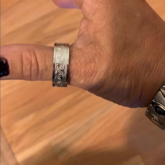 Stainless steel Scorpion Band Sz 11 stamped 316L - Picture 2 of 3